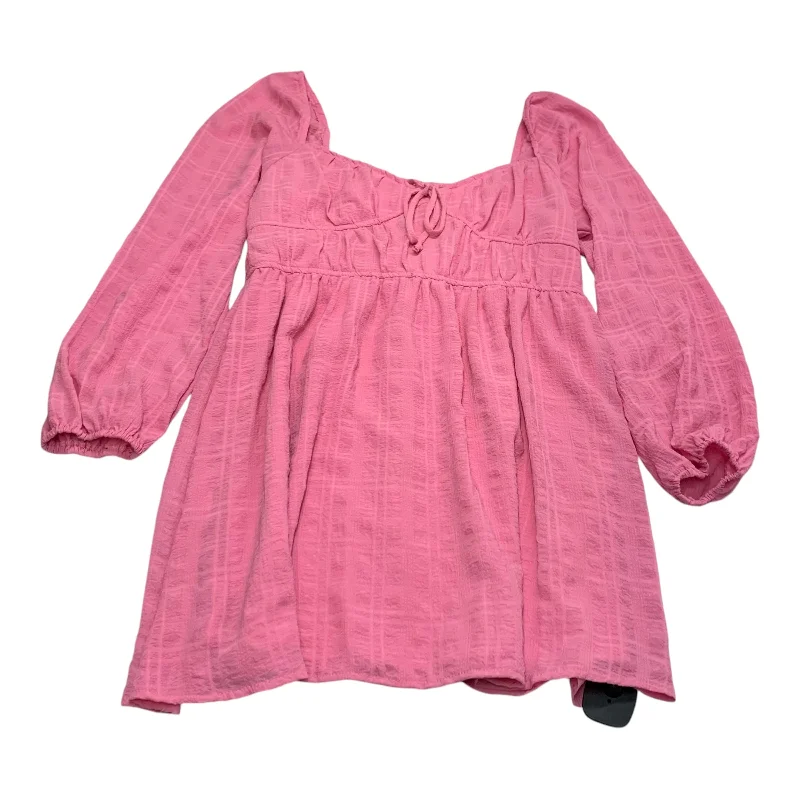 Dress Casual Short By Kingston Grey In Pink, Size: L