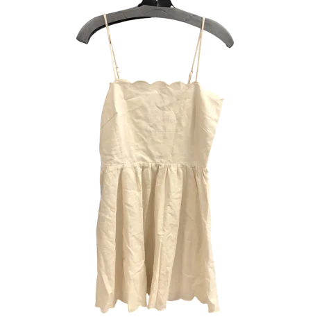 Dress Casual Short By Lucy Paris In Cream, Size: M