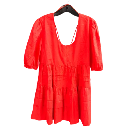 Dress Casual Short By Mango In Red, Size: S