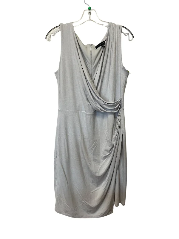 Dress Work By White House Black Market In Grey, Size: 14