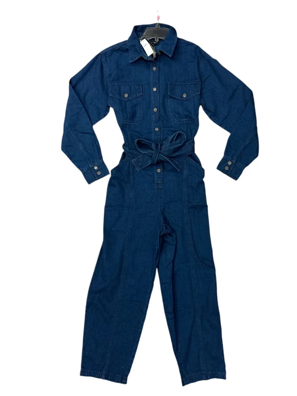 Jumpsuit By Banana Republic In Blue Denim, Size: M