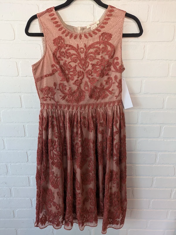 Orange Dress Party Midi Sundance, Size Xs