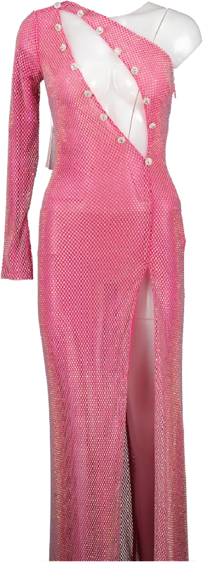 Alamour Pink Shanna Cut Out Maxi Dress UK 8