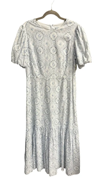 Dress Casual Maxi By Antonio Melani In Blue & White, Size: Xl