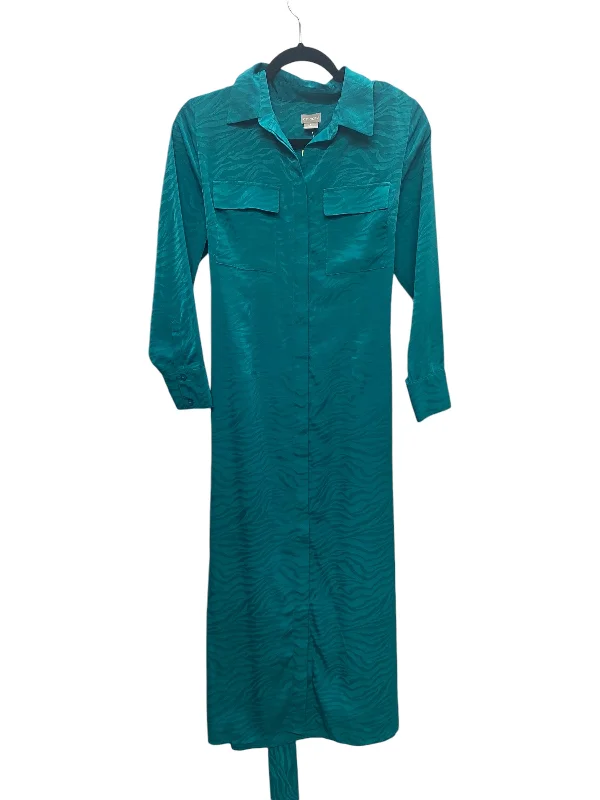 Dress Casual Maxi By Chicos In Teal, Size: S