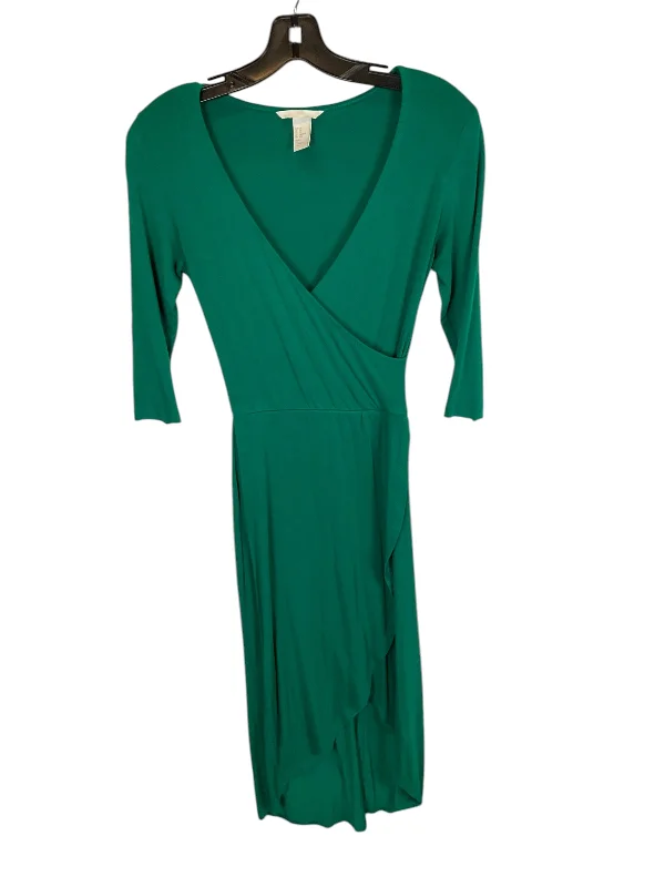 Dress Casual Maxi By H&m In Green, Size: Xs