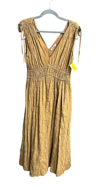 Dress Casual Maxi By Madewell In Tan, Size: M