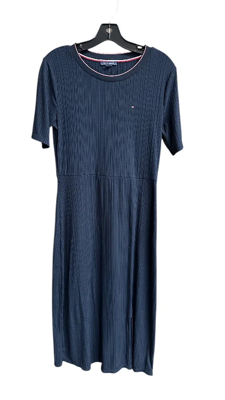 Dress Casual Maxi By Tommy Hilfiger In Navy, Size: M