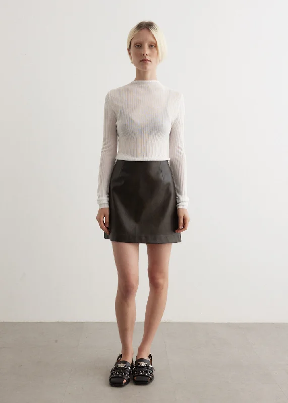 Reach Vegan Leather Skirt