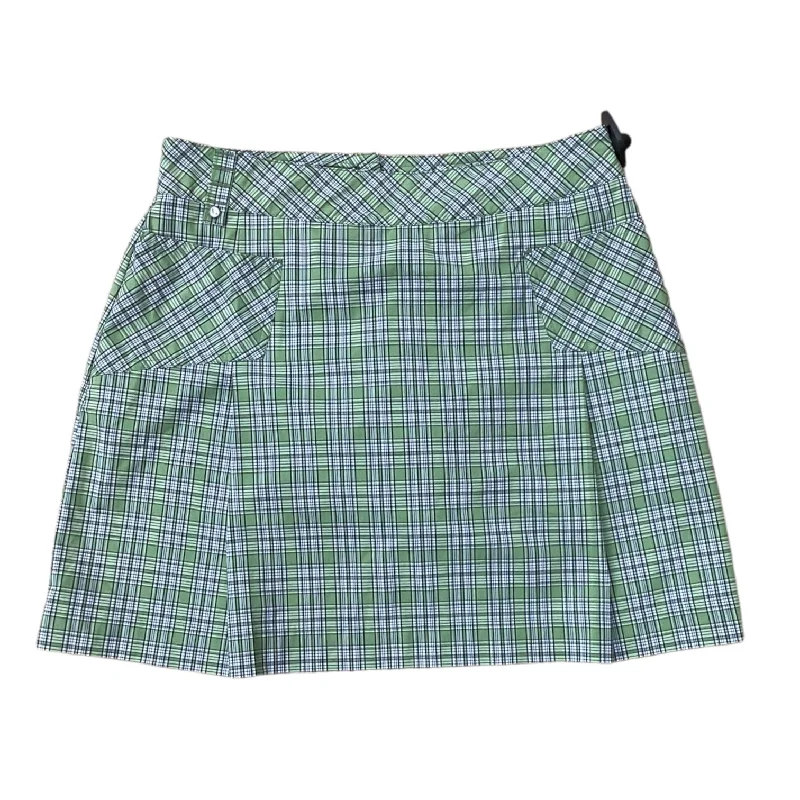 Skirt Designer By Lole In Plaid Pattern, Size: 8