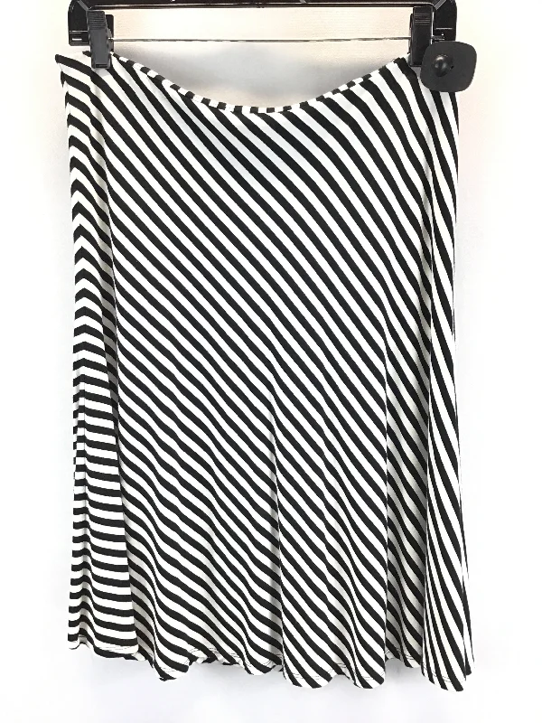 Skirt Midi By Ann Taylor In Striped Pattern, Size: 8