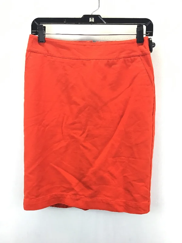 Skirt Midi By Merona In Orange, Size: 2