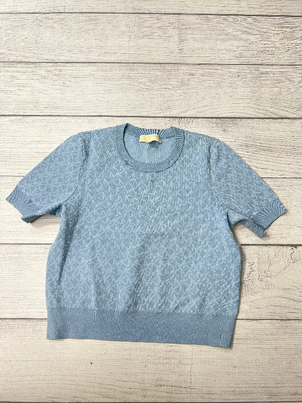 Top Short Sleeve By Michael By Michael Kors In Blue, Size: L