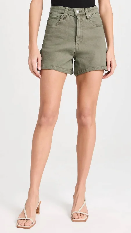 Dani 5 Pocket Short In Vintage Ivy Green