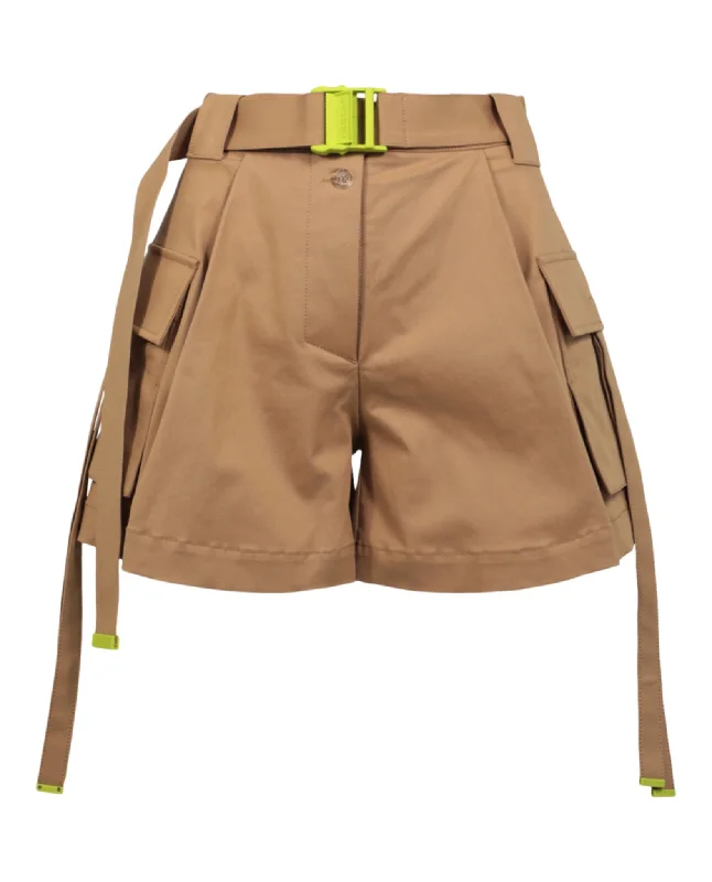 Gabardine Cargo Shorts