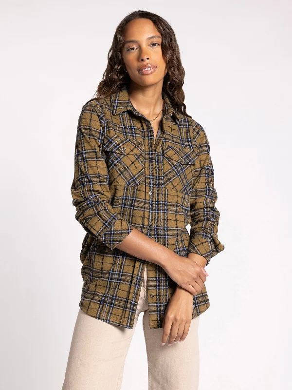 CAMEL BLACK PLAID