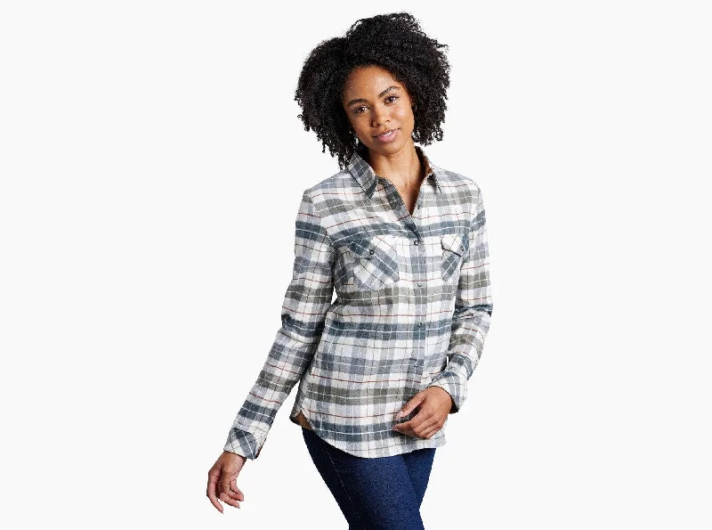 Women's Tess Flannel  Long Sleeve - Sage