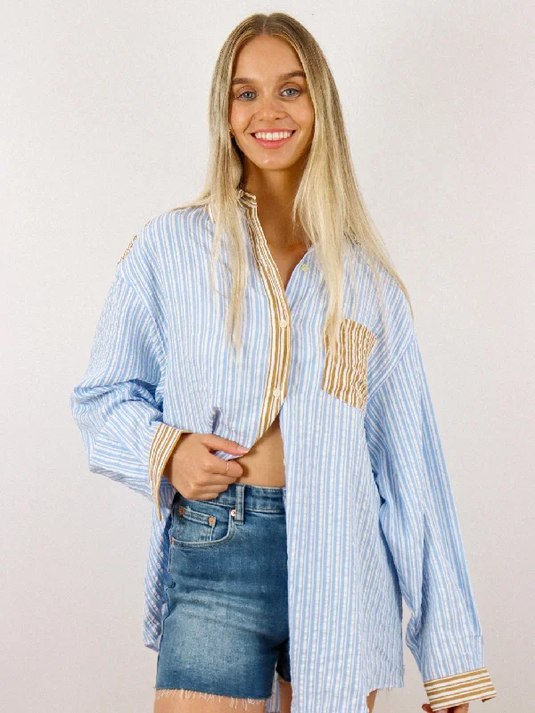 WYATT STRIPE BLOUSE