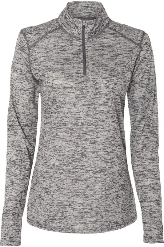 Badger Womens Tonal Blend Quarter-Zip Pullover