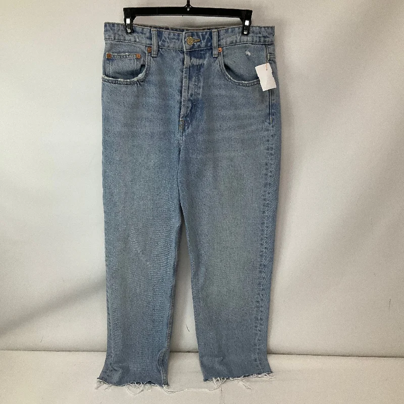 Jeans Boyfriend By Zara In Blue Denim, Size: 8