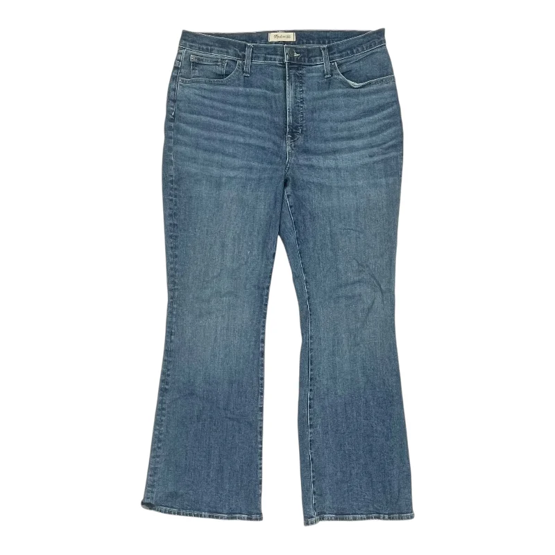 Jeans Flared By Madewell In Blue Denim, Size:14