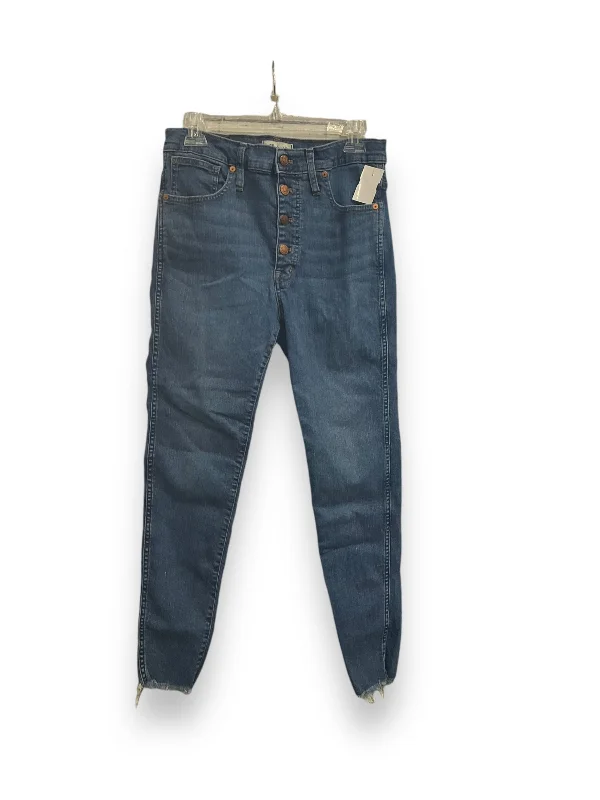 Jeans Straight By Madewell In Blue Denim, Size: 10