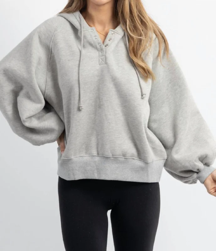 Maya Hoodie In Grey