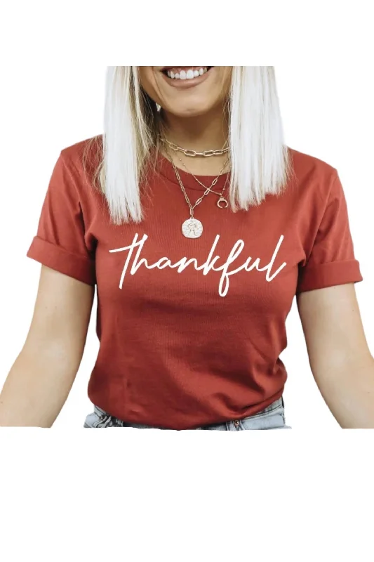 Thankful Tee In Rust