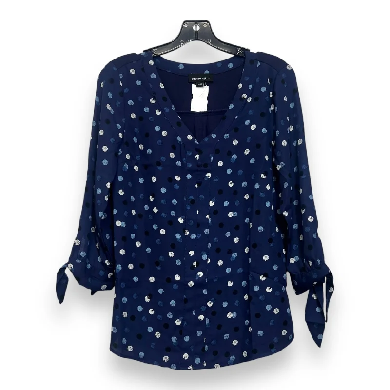 Top 3/4 Sleeve By Clothes Mentor In Polkadot, Size: S