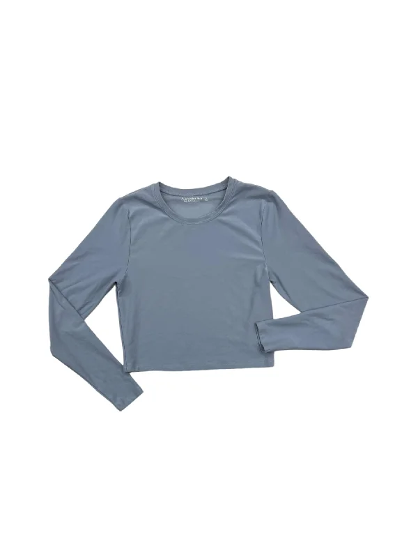 Top Long Sleeve By Abercrombie And Fitch In Blue, Size: S