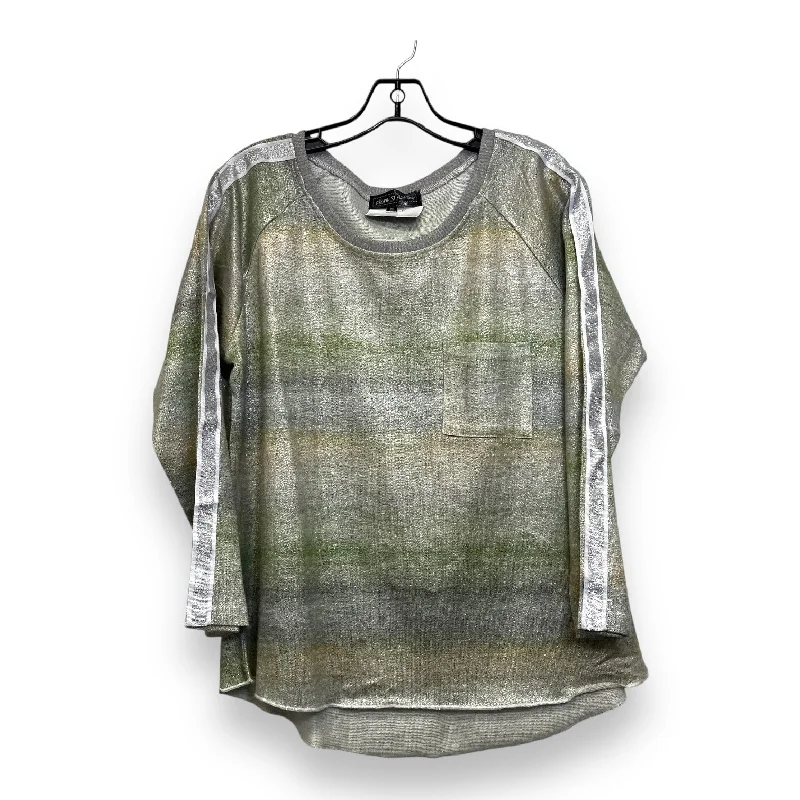 Top Long Sleeve By Clothes Mentor In Metallic, Size: M