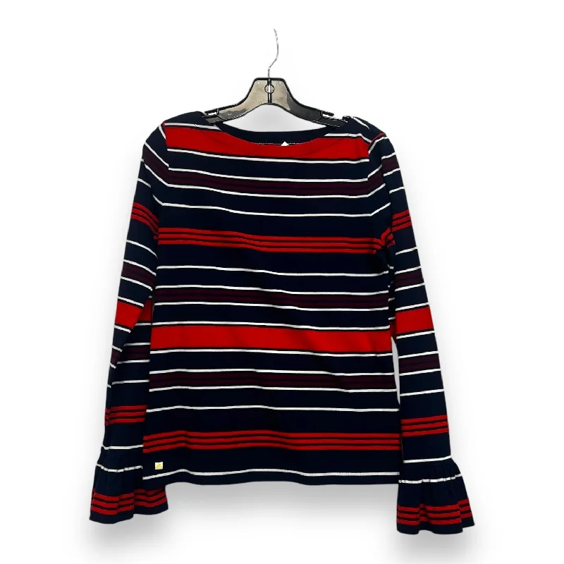 Top Long Sleeve By Lauren By Ralph Lauren In Striped, Size: L