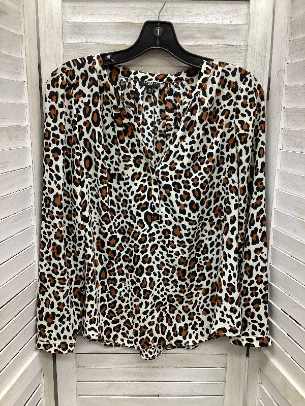 Top Long Sleeve By Talbots In Animal Print, Size: S