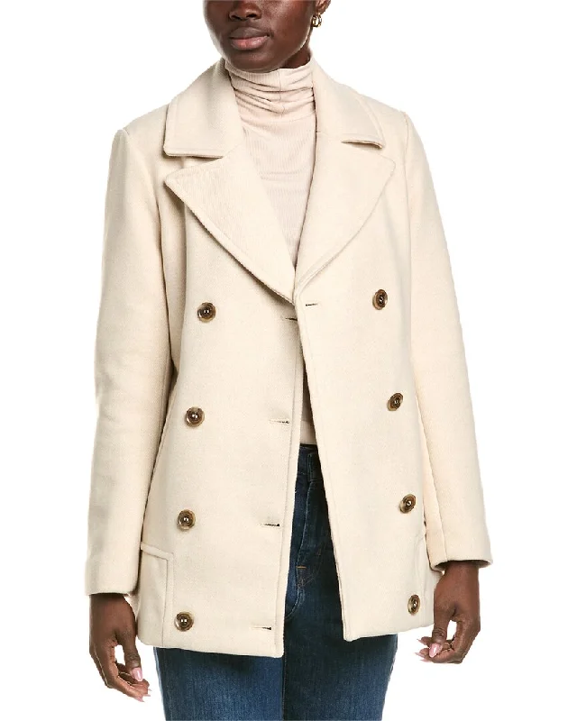 Kenneth Cole Melton Wool-Blend Coat