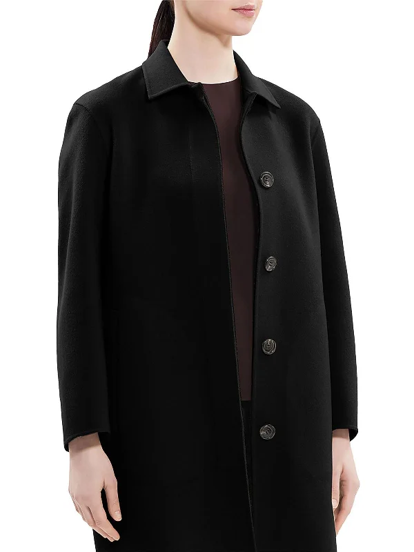 Womens Midi Cold Weather Wool Coat