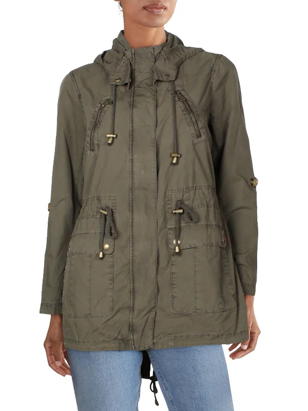 Womens Woven Lightweight Anorak Jacket